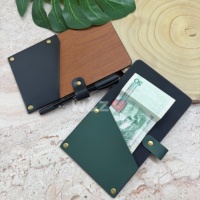 Porte-billets rétro en cuir, pochette pour menus de restaurant, couverture pour billets de banque, porte-tips pour café-bar, pochette de caisse