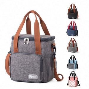 Sac isotherme portable pour pique-nique en plein air, sac à lunch thermique en aluminium anti-fuite - Product Image 1