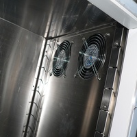 Réfrigérateurs et congélateurs sous comptoir en acier inoxydable sur mesure à 3 portes, refroidissement par ventilateur, fabricant de portes solides