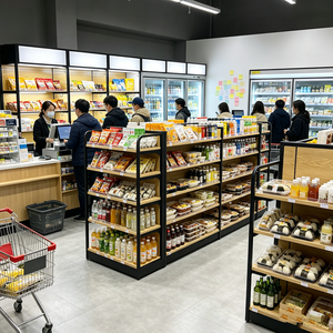 Estantería Góndola Plegable de Acero Reforzado y Ajustable para Exhibición de Snacks y Dulces en Supermercados - Product Image 5