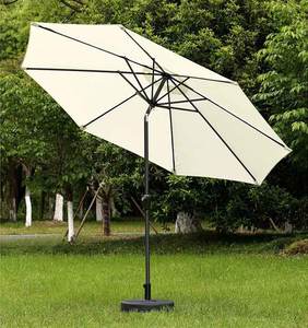 Ombrellone da Spiaggia Moderno Personalizzato con Raggio di 3m Orientabile in Acciaio Poliestere Arredo da Esterno per Patio e Cortile - Product Image 2