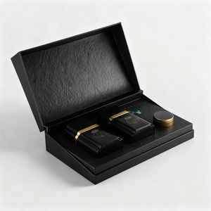 กล่องของขวัญแม่เหล็กแข็งแรงคุณภาพสูง พร้อมเคลือบด้านและบุฟองน้ำ สำหรับบรรจุภัณฑ์กาแฟและชาสุดหรู - Product Image 3