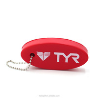 Porte-clés ovale en pvc souple flottant pour avion, article de marque, pour bateau