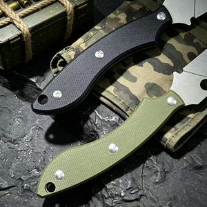 Mini Navaja de Bolsillo Multiusos, Acero Inoxidable 5CR15MOV, Hoja de Acero Tipo Sheepsfoot, Mango G10, Portátil, EDC, Camping, OEM - Product Image 4
