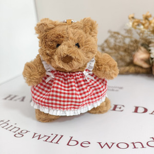 Llavero Colgante Oso <span class=keywords><strong>Barcelo</strong></span> con Vestido para Muñeco de Peluche de 12CM, Ropa Unisex para Oso de Peluche, 14 Años en adelante, Nuevo - Product Image 2