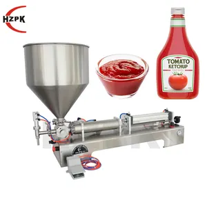 Máquina rellenadora de pasta de un solo cabezal Horizontal, máquina neumática de vidrio, para jugos, agua, aceite, leche y plástico, precio Ex-fábrica, 5000ml