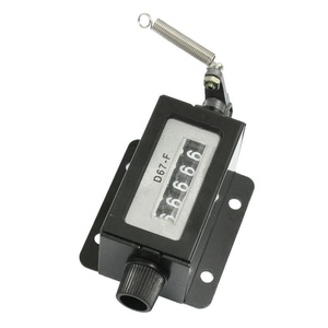 Carcasa negra de D67-F, 5 dígitos, contador de trazo mecánico - Product Image 2