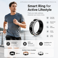 2026 Smart Health Ring aus Stahl, Fitness-Übungsmonitor, Schlaf-Tracker, HRV, iOS App, Fernbedienung, IP68 Wasserdicht, für Muslimische Männer und Frauen