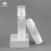 Flacon pompe mousse sans air vide en plastique 50ml 80ml 100ml pour savon liquide, emballage cosmétique et soins personnels