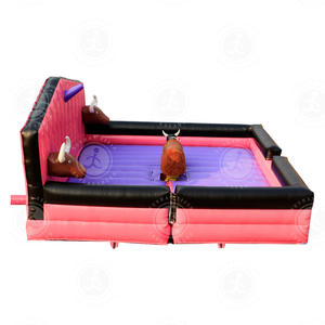 <span class=keywords><strong>Casa</strong></span> de rebote inflable con temática de vaquero y corrida de toros: aventura salvaje del oeste - Product Image 2