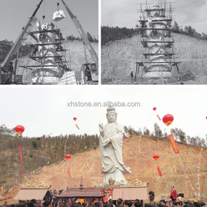 Escultura de Bodhisattva Manjusri de Cuatro Lados, Tallada en Piedra Natural Grande del Templo del Dios Wenshu <span class=keywords><strong>Pusa</strong></span>, Estatuas de Buda Rezando - Product Image 6