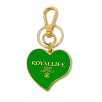 Porte-clés en métal émaillé rotatif avec logo souvenir 2D 3D Porte-clés en métal personnalisé