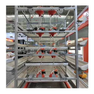 Top-Selling Commercial Vertical Broiler Chicken Cage Automatic 4 Tier H Type Chicken Broiler Cage