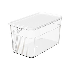 2025 New Model <b>Refrigerator</b> Food Storage Box, Transparent Kitchen Vegetable Storage Box with Lid and Handle, Stackable - Product Image 3