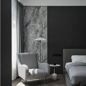 1220 di Design moderno * 2440mm alta lucida impermeabile PVC marmo fogli 3D UV motivo floreale alternativa PVC muro Marmolizado