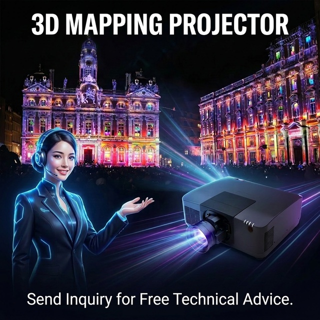 20000 Lumen WUXGA Laser Projector for 3D Mapping Large Venue Outdoor Projection Professional Grade Projector for Giant Display