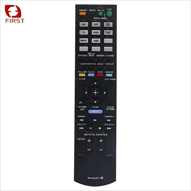 First Brand Quality Replacement Remote Control for Sony AV Receiver RM-AAU071 RM-AAU106 RM-AAU116 RM-AAU12