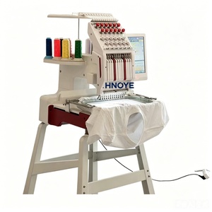 Machine à broder informatisée à tête unique 12 aiguilles 1200 tr/min pour casquettes, t-shirts et broderie plate - Product Image 1