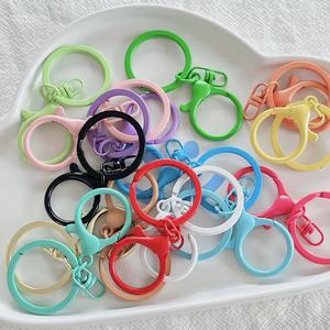 Đầy màu sắc kim loại <span class=keywords><strong>Keychain</strong></span> nhẫn với tôm hùm Clasp DIY Keyring phụ kiện hợp kim móc giữ chìa khóa cho túi Mặt dây chuyền <span class=keywords><strong>handmade</strong></span> Craft - Product Image 3