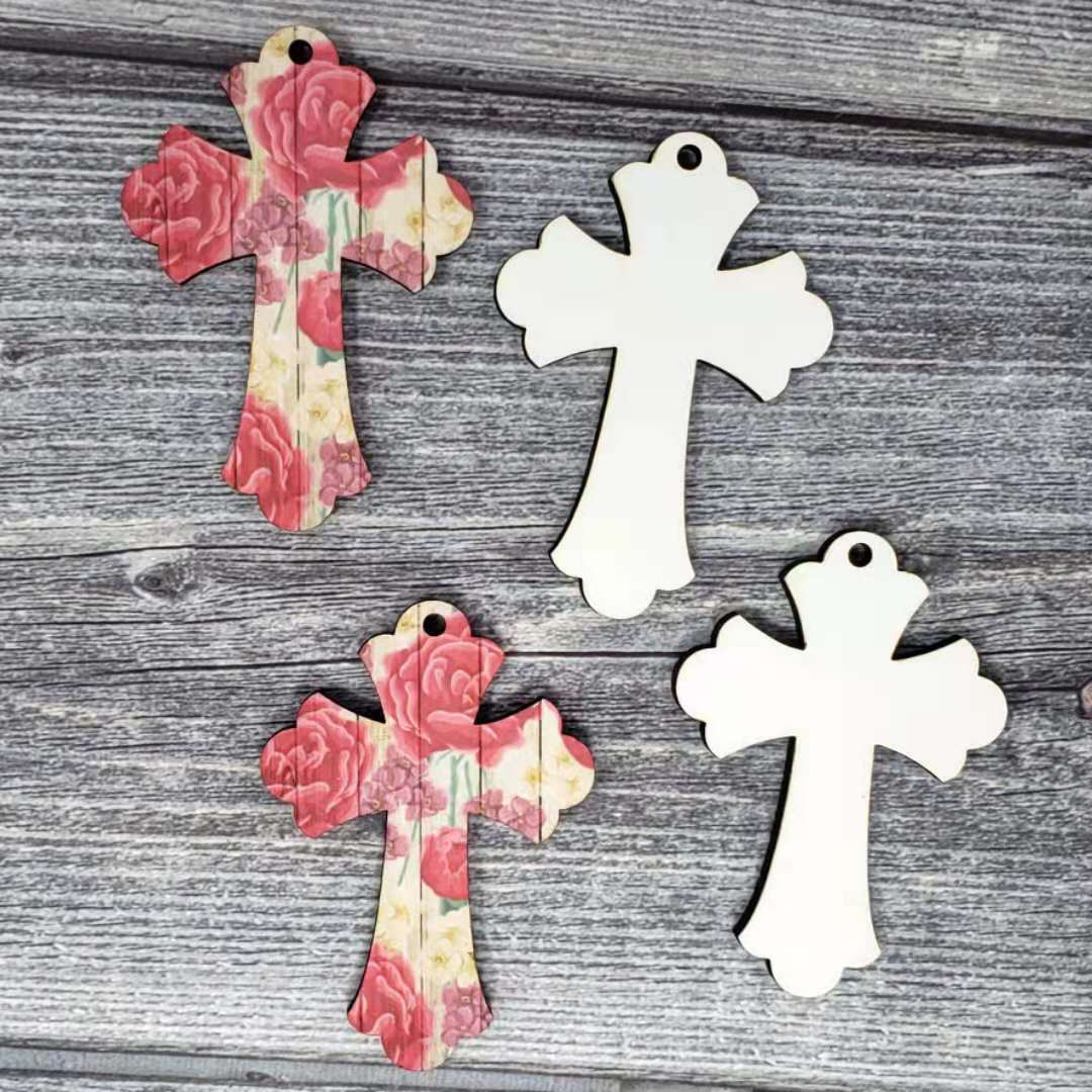 Поперечные деревянные сублимационные пустые дверные Крючки вешалка с веревкой