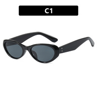 Lunettes de soleil œil de chat rétro Y2K 2026 pour femmes et hommes, petites lunettes de soleil ovales de luxe, protection UV400, lunettes de soleil vintage, lunettes de mode