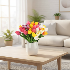 AM-AFC02 Ammy - Tulipán Artificial <span class=keywords><strong>de</strong></span> Alta Calidad, Estilo Natural, Multicolor, Muestra Gratis, Gran <span class=keywords><strong>Venta</strong></span>, Graduación - Product Image 2