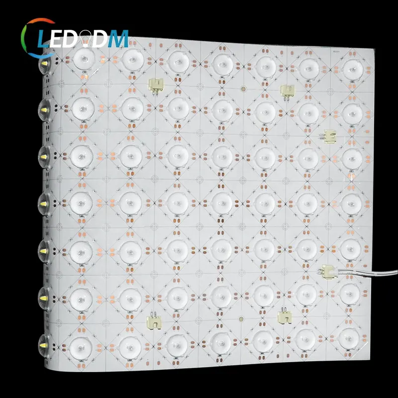 CE ROHS ETL認定紙薄いLEDライトシート105 leds/pcsカット可能smd2835Ra80白色LEDバックライトシートレンズ付き