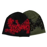 Gorro de Punto con Diseño de Telaraña Estilo Y2K para Hombre y Mujer