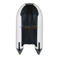 Bateau gonflable de pêche de sauvetage Loisirs prenant Bote gonflable 5 personnes conduisant le bateau gonflable de PVC avec la rivière de moteur au large de la mer