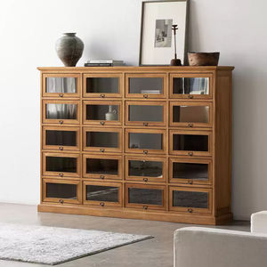 Nuevas Llegadas: Juego de Muebles Minimalistas de Teca Africana para Dormitorio y Sala de Estar con Cómoda y Armario para Apartamento - Product Image 5