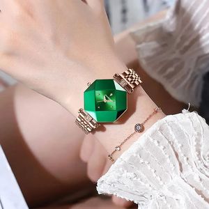 Relojes de Moda para Mujer POEDAGAR 005, Relojes de Pulsera de Cuarzo Simples y Lujosos para Mujer, con Correa de Cuero y Acero Inoxidable, Resistentes al Agua - Product Image 4