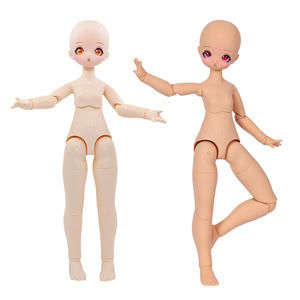 Muñeca BJD 1/4 para Cuerpo Articulado Desnudo, Muñeca BJD con Cabeza Abierta, Maquillaje BJD, Muñecas <span class=keywords><strong>de</strong></span> Piel Bronceada, Ojos Intercambiables DIY - Product Image 4