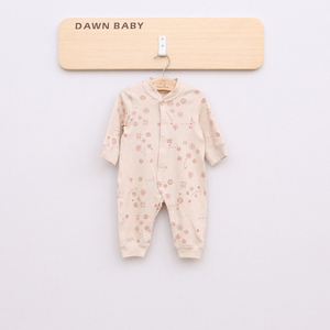 Mono de punto 100% de algodón personalizado para bebés, monos informales de otoño con cierre de botón a presión, ropa de bebé ODM - Product Image 6