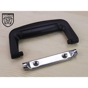 Poignées industrielles pliantes Anwang AW466-120, poignée en plastique noir, base en métal pour boîtes à outils - Product Image 4