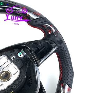 Volant personnalisé en fibre de carbone forgée à LED pour Mercedes-Benz Classe C S E A <span class=keywords><strong>AMG</strong></span> W205 W212 W222 E63 C43 <span class=keywords><strong>GT</strong></span> S65 GLA GLE GLS SL - Product Image 5