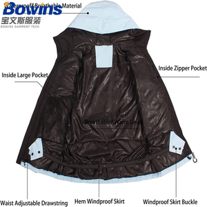 Veste de ski <span class=keywords><strong>Alpine</strong></span> PRO personnalisée, imperméable, coupe-vent et respirante, pour les sports de neige. - Product Image 4