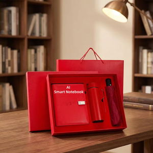 Nouveauté : Carnet intelligent IA pour écriture manuscrite avec batterie externe, chargement sans fil, stylo, gobelet isotherme et parapluie - Product Image 1