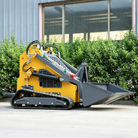 Livraison Gratuite Chargeuse Compacte Robuste 1200kg 1500kg Grande Capacité de Charge 4x4 Type Roues Matériel de Construction