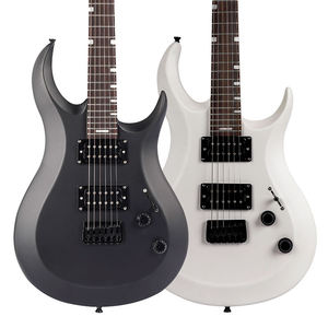 D-180 EARTHGRACE 24 프렛 무광 블랙 & 화이트 6현 로즈우드 지판 V70 HH 픽업 전문가용 일렉트릭 기타 - Product Image 1