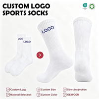 Chaussettes de sport personnalisées avec logo et couleur sur mesure, chaussettes de compression athlétiques mi-mollet pour équipes