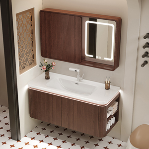 Conjunto <span class=keywords><strong>de</strong></span> Muebles <span class=keywords><strong>de</strong></span> Baño Modernos <span class=keywords><strong>con</strong></span> Espejo, Gabinetes <span class=keywords><strong>de</strong></span> <span class=keywords><strong>Lavabo</strong></span> <span class=keywords><strong>de</strong></span> MDF <span class=keywords><strong>con</strong></span> Soporte <span class=keywords><strong>de</strong></span> Piso, Mueble <span class=keywords><strong>de</strong></span> Baño <span class=keywords><strong>de</strong></span> Madera para Apartamento, Villa u Hotel - Product Image 5