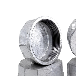 Bouchon de tuyau en fonte malléable galvanisé, raccord de bout rond fileté pour conduites d'eau DN20 DN25 - Product Image 4