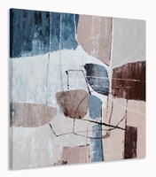 Peinture abstraite moderne de nature morte, 100% faite à la main, imperméable, écologique, décoration murale pour la maison, huile sur toile