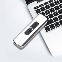 Petit briquet électrique intelligent rechargeable par USB Design moderne pour un usage professionnel et personnel pour les accessoires fumeurs ou les cadeaux