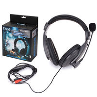 Casque filaire professionnel sur l'oreille Casque Audio Call Center Casque antibruit avec micro et muet pour vidéoconférence