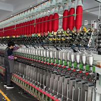 Machine à bobiner à tambour rainuré pour fil fantaisie, vente en gros d'usine, machine textile PLC originale pour le filage de fibres de coton