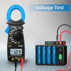 KUAIQU Pince ampèremétrique professionnelle DT3266L 600A Testeur de courant alternatif <span class=keywords><strong>avec</strong></span> indicateur de fil sous tension Tenue de données pour l'entretien électrique - Product Image 6