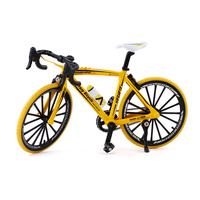 PANDAS-Modèle réduit de vélo en alliage 1:8, jouet de collection en métal durable avec décoration de simulation en plastique pour affichage