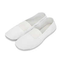 Chaussons de danse souples en cuir de vachette pour adultes et enfants - Semelles épaissies pour gymnastique, danse, acrobaties, yoga et entraînement de posture