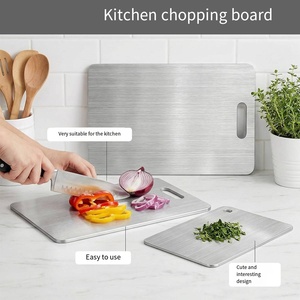 Stainless Steel Double-sided Thickened Chopping <strong>Board</strong> Eco-friendly &amp; Anti-Bacterial Food Cutting <strong>Board</strong> for Wedding Use - Product Image 3